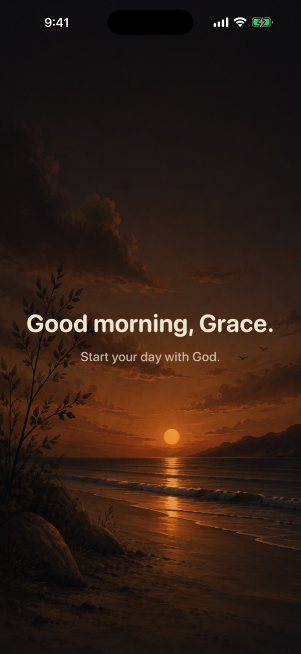 Good morning, Grace. Start your day with God.